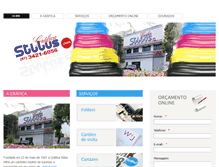 Tablet Screenshot of graficastilus.com.br